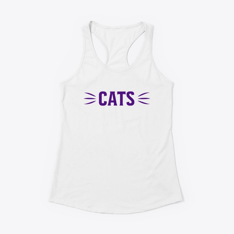 CATS Purple Racerback Tank