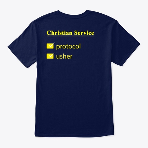 Visitation From Above Apparel Navy áo T-Shirt Back