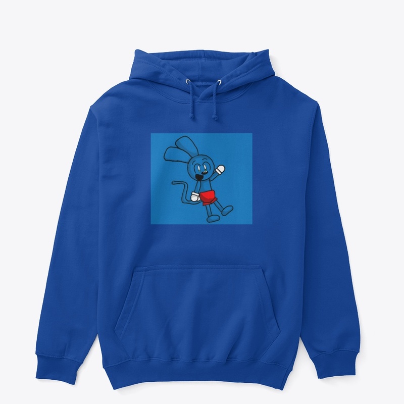 Riggy with blue background