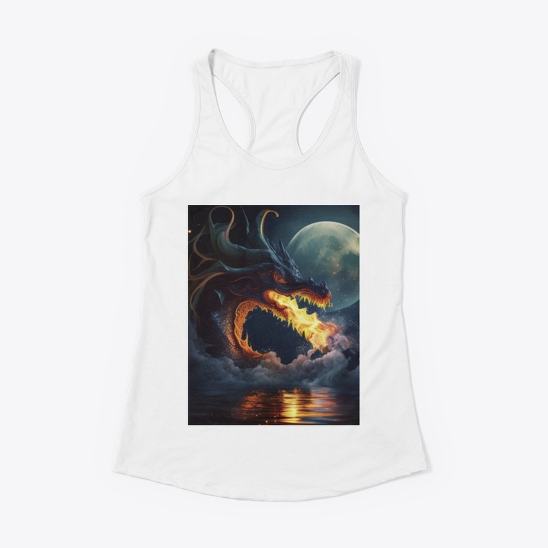 Dragon and moon