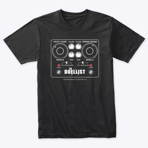 Duellist Tee Vintage Black T-Shirt Front