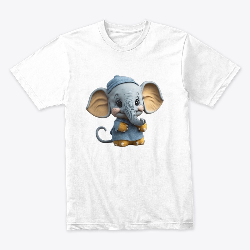 Baby Elephant in Happy Mood