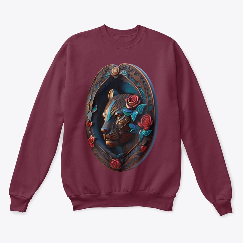 3D T-Shirt Design with Panther Medallion