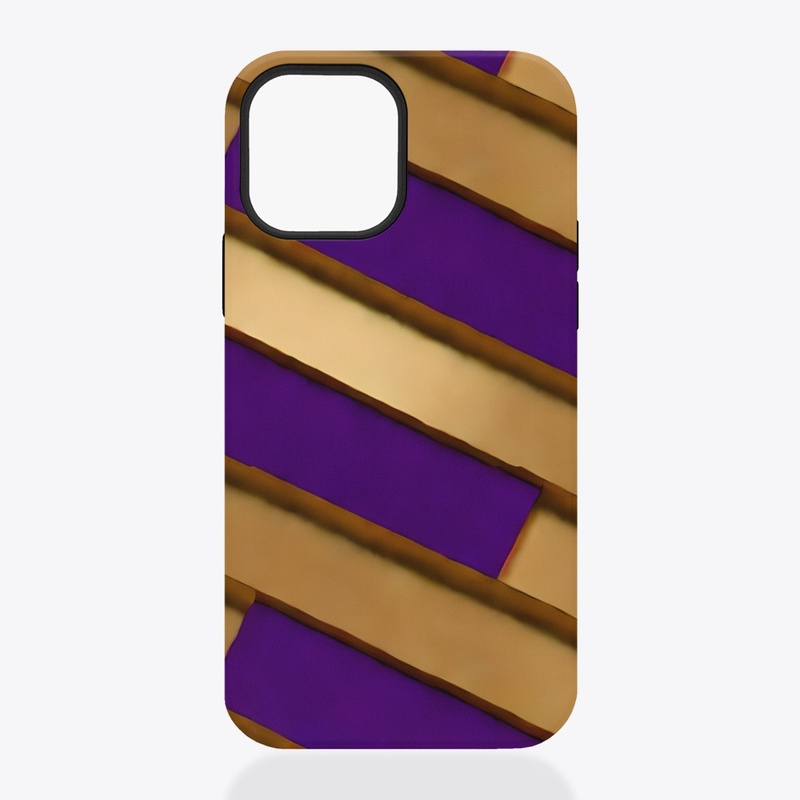 3D Purple and Gold Design 