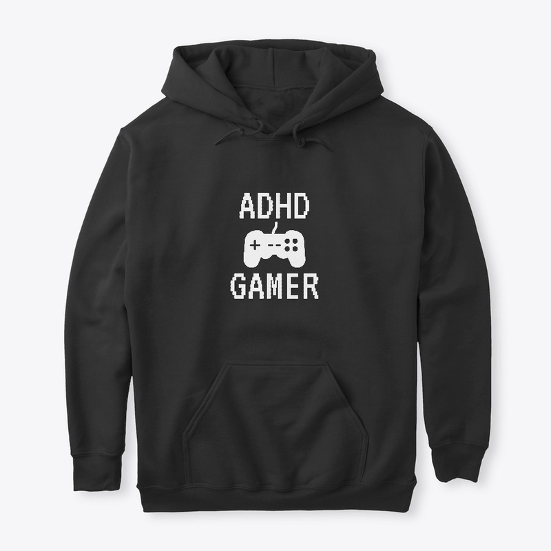 ADHD gamer with controller - Black