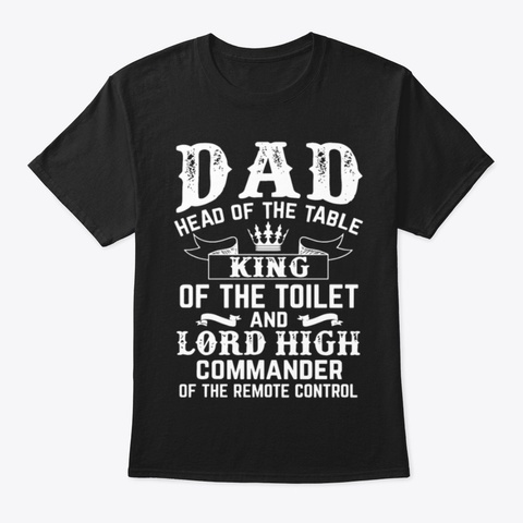 Dad Black T-Shirt Front