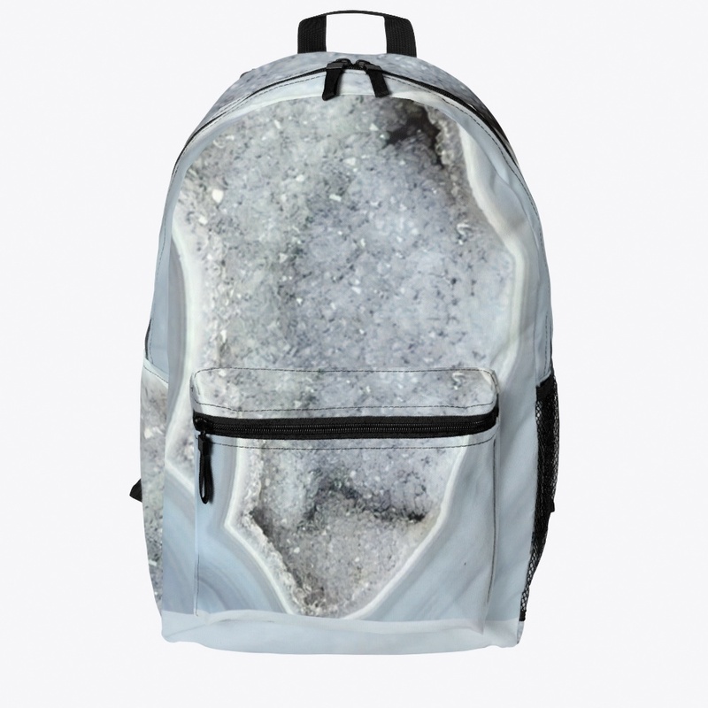 BOTSWANA AGATE WITH DRUZY CRYSTAL