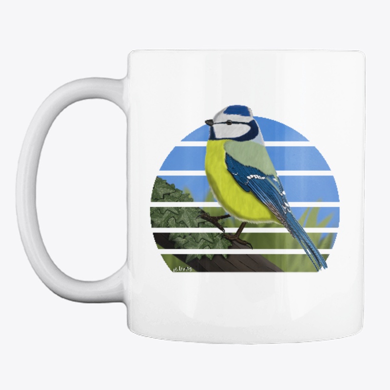 jz.birds Blue Titmouse Bird Design