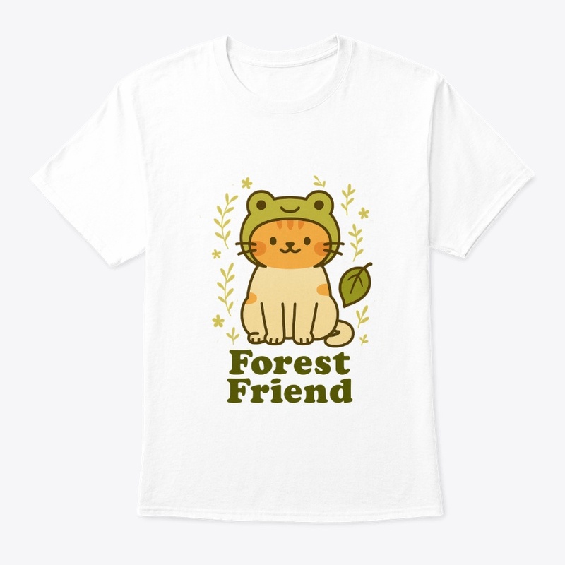 Forest Friend Frog Hat Cat