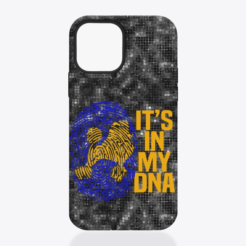 Blue It's in my DNA Fingerprint 