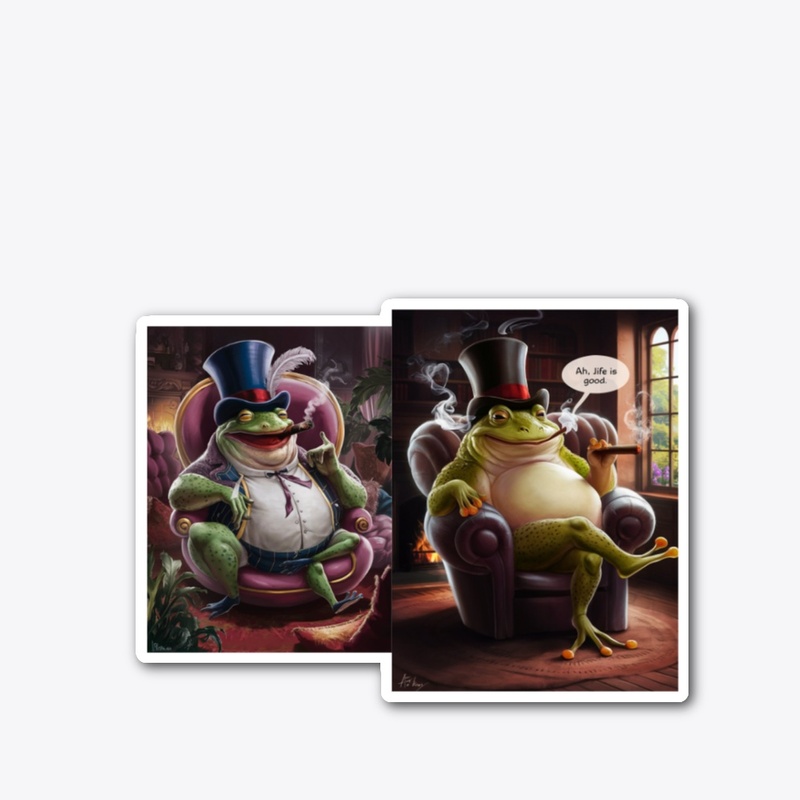 Frog on chair