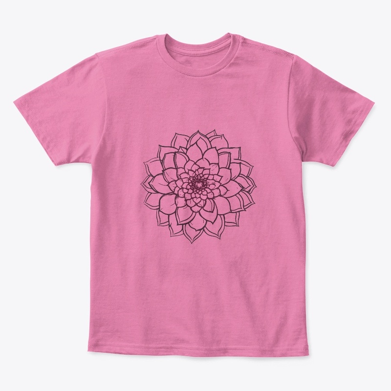 Mandala Flower Purple Petals Outlines
