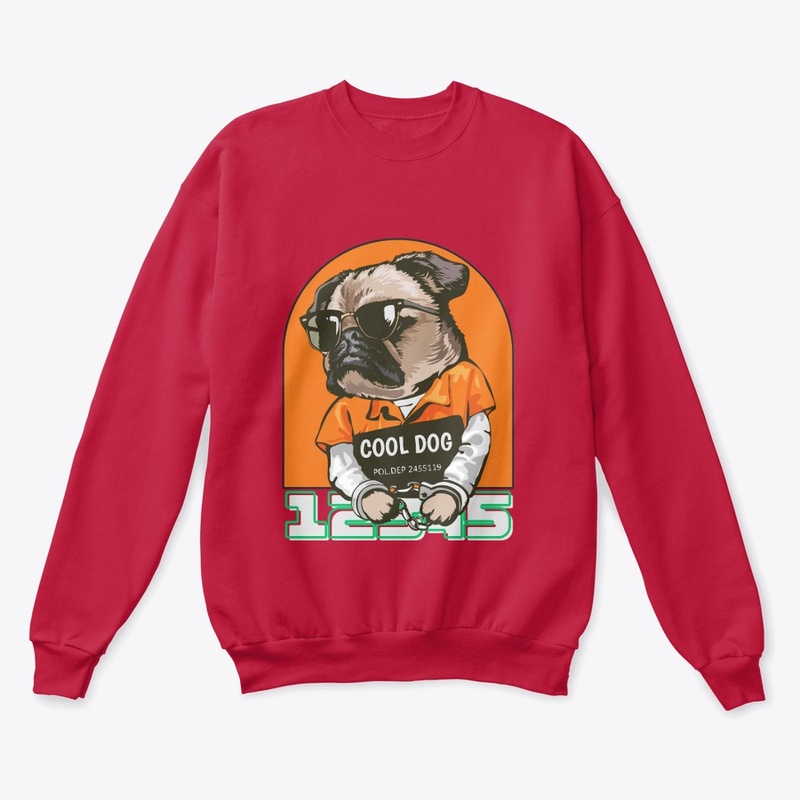 Cool dog born to be wild funky style