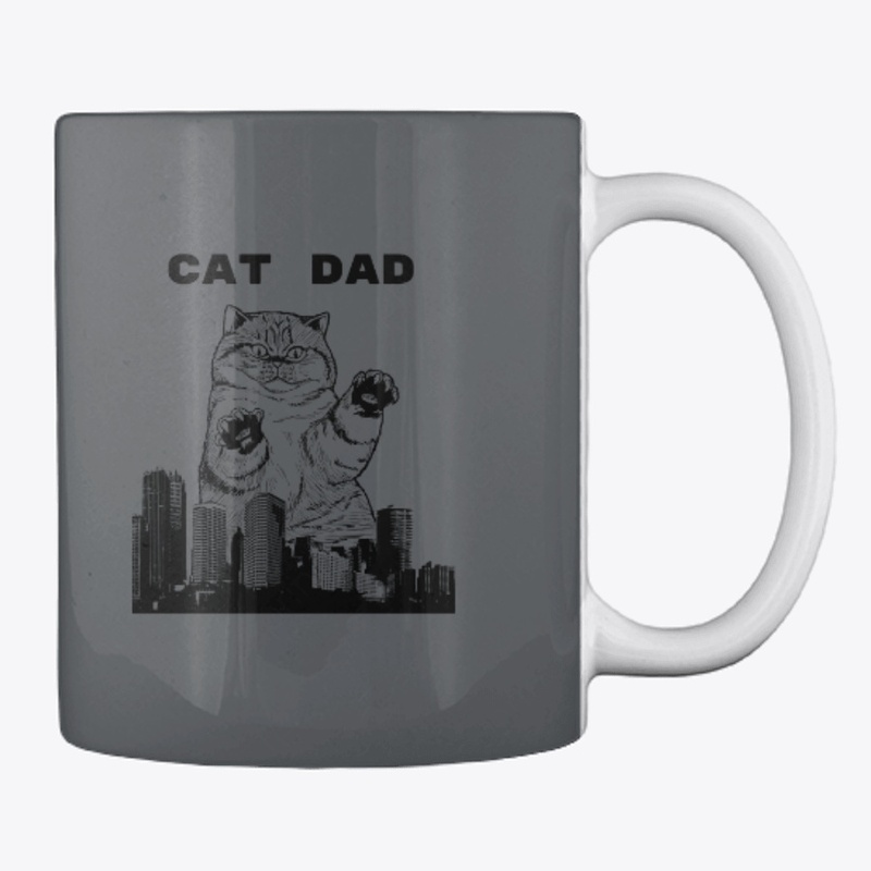 CAT  DAD T SHIRT MUG,BAG,PHONE ACCESSORY