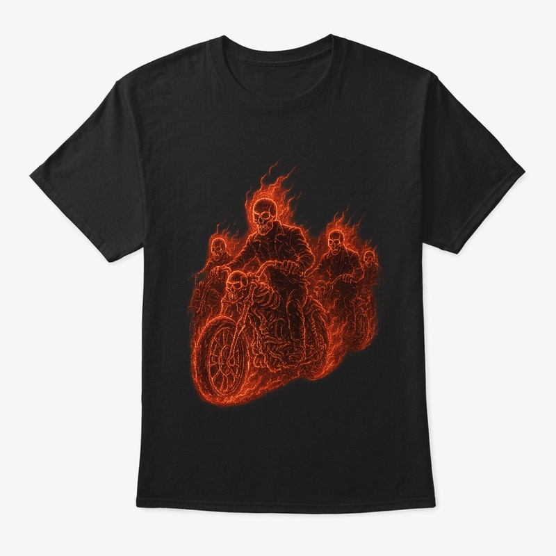 Hell Riders  Flaming Skeleton Biker Gang