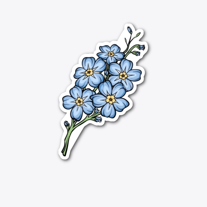 Myosotis flower tee