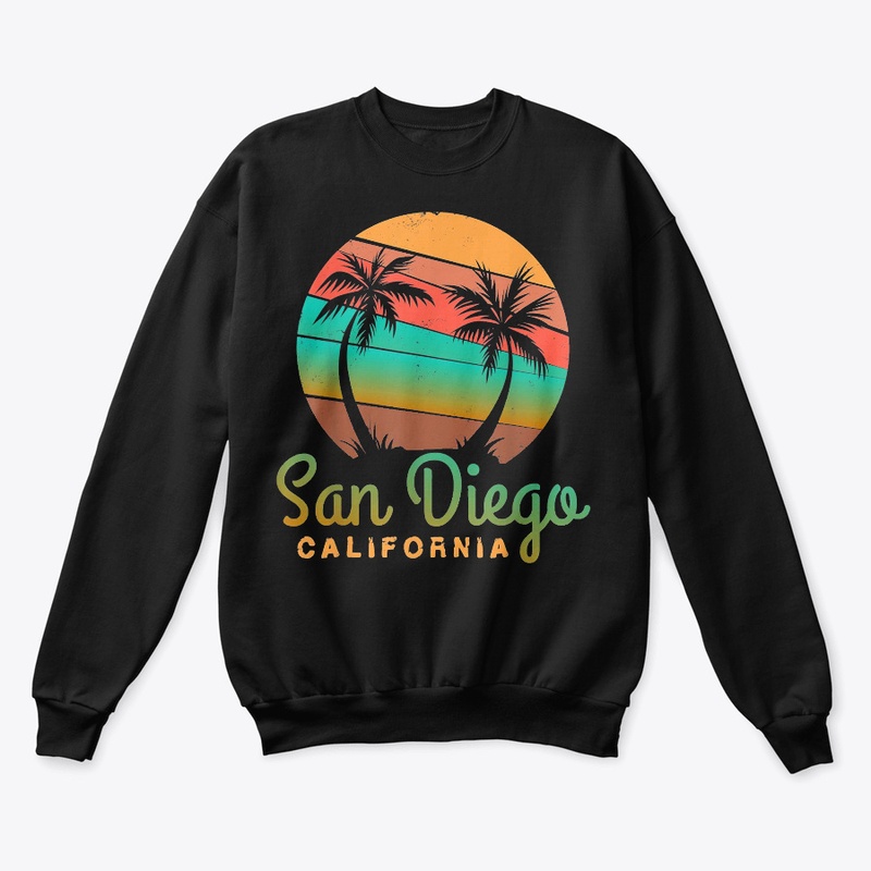 San Diego CA print Palm Trees