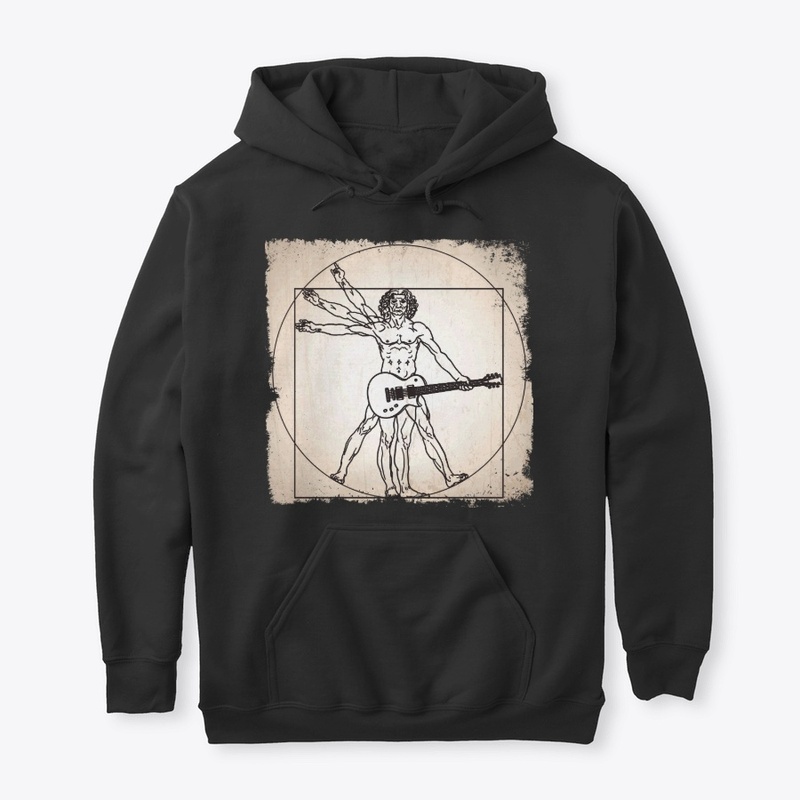 Funny Guitar Lover Gift - Vitruvian Man