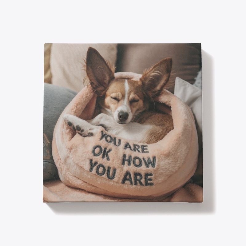 You Are OK Canvas - Cozy Dog Art