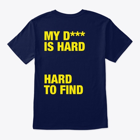 Very Tiny D Navy T-Shirt Back