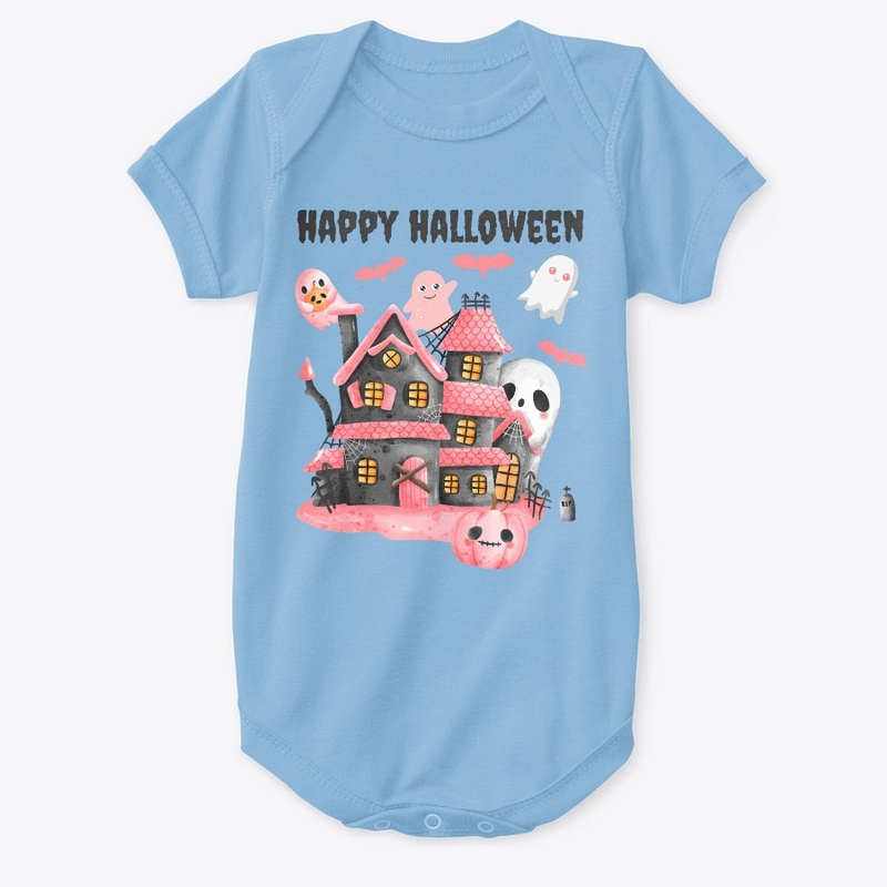 Halloween Haunted House Onsie