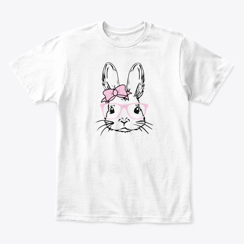 Hipster Bunny Rabbit Pink Glasses