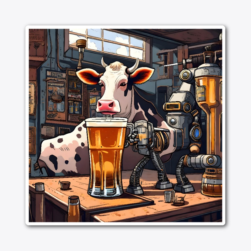 A cow 