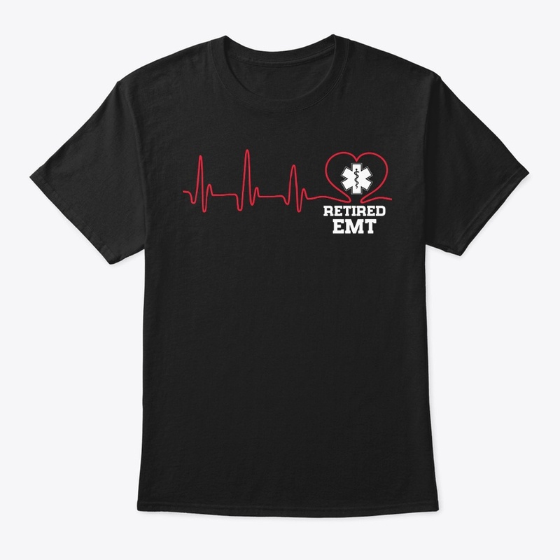 Retired EMT Heartbeat Shirt 