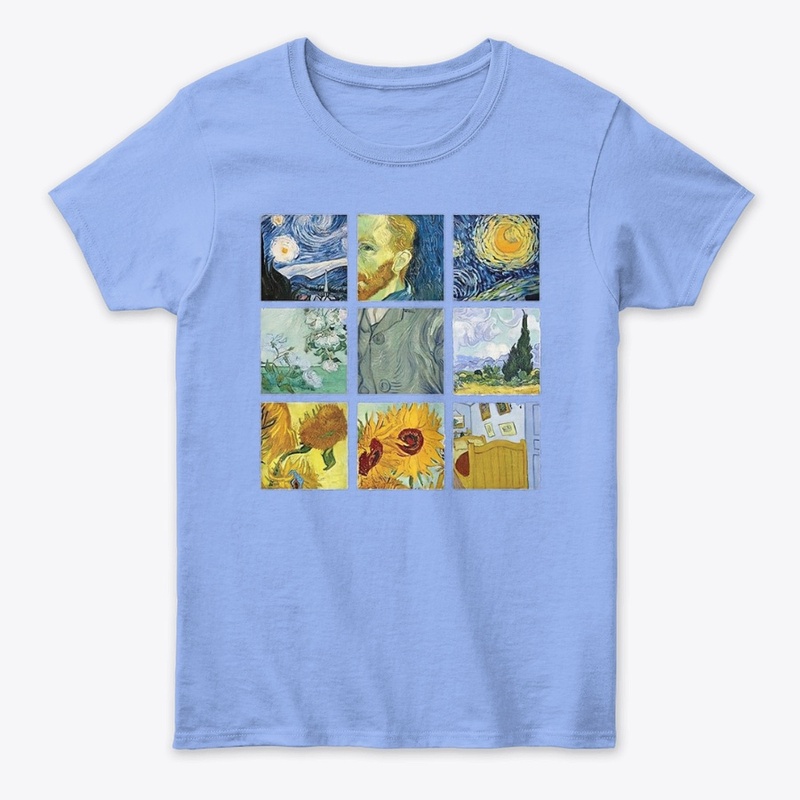 Van gogh vintage paintings t-shirt