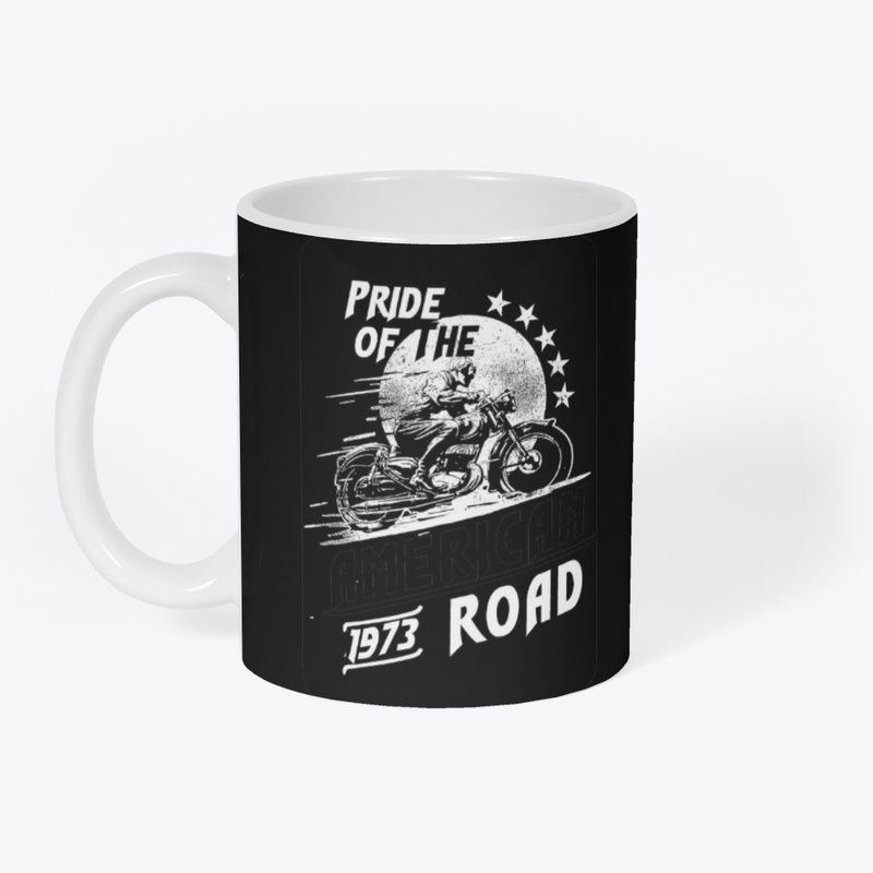 Proud American motorcycle road