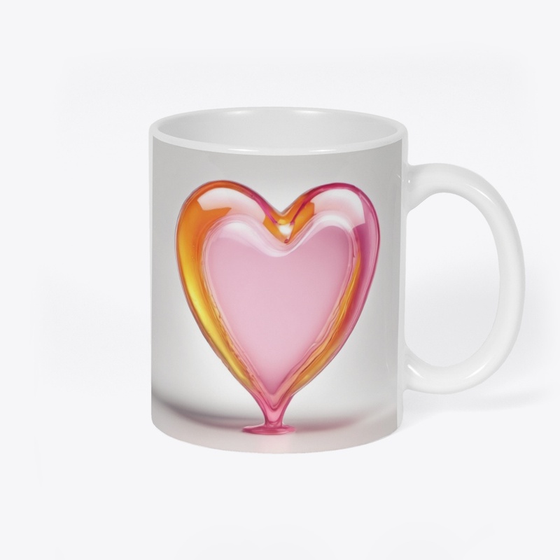glass heart mug 46-20