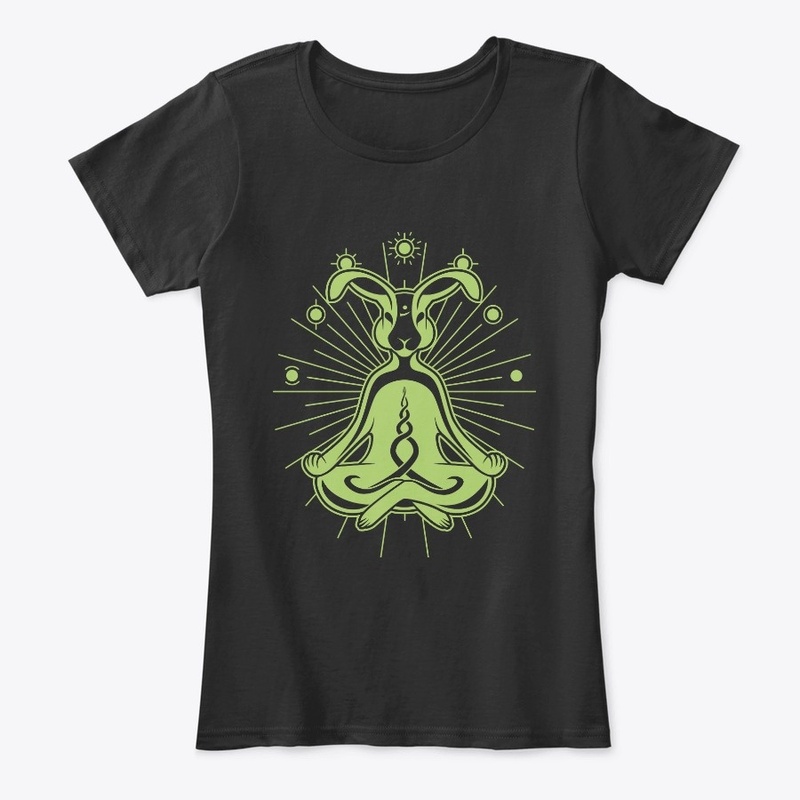 Meditating Green Rabbit