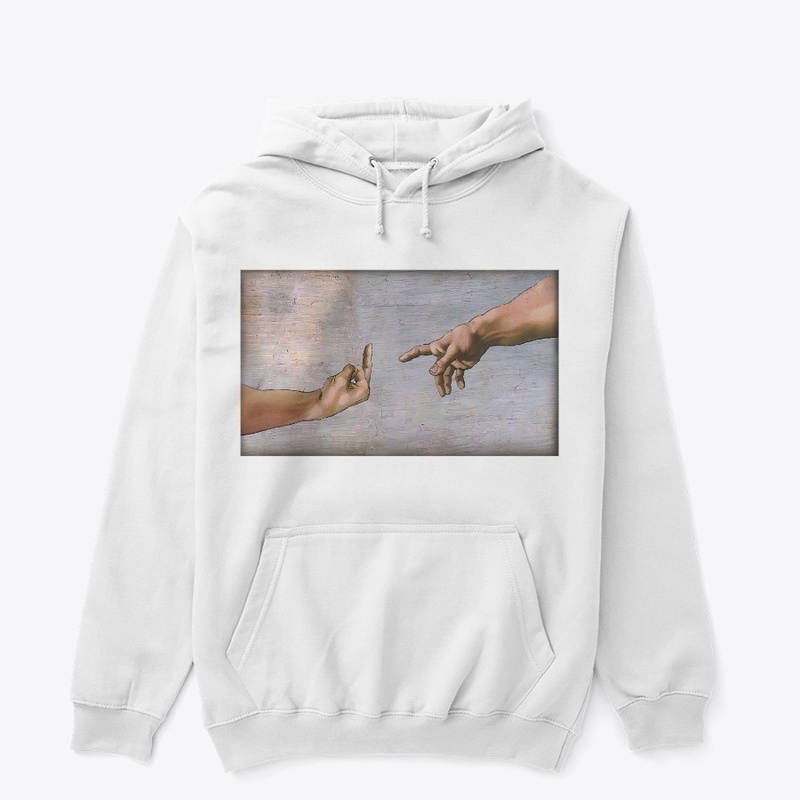 The Creation of Adam middle finger
