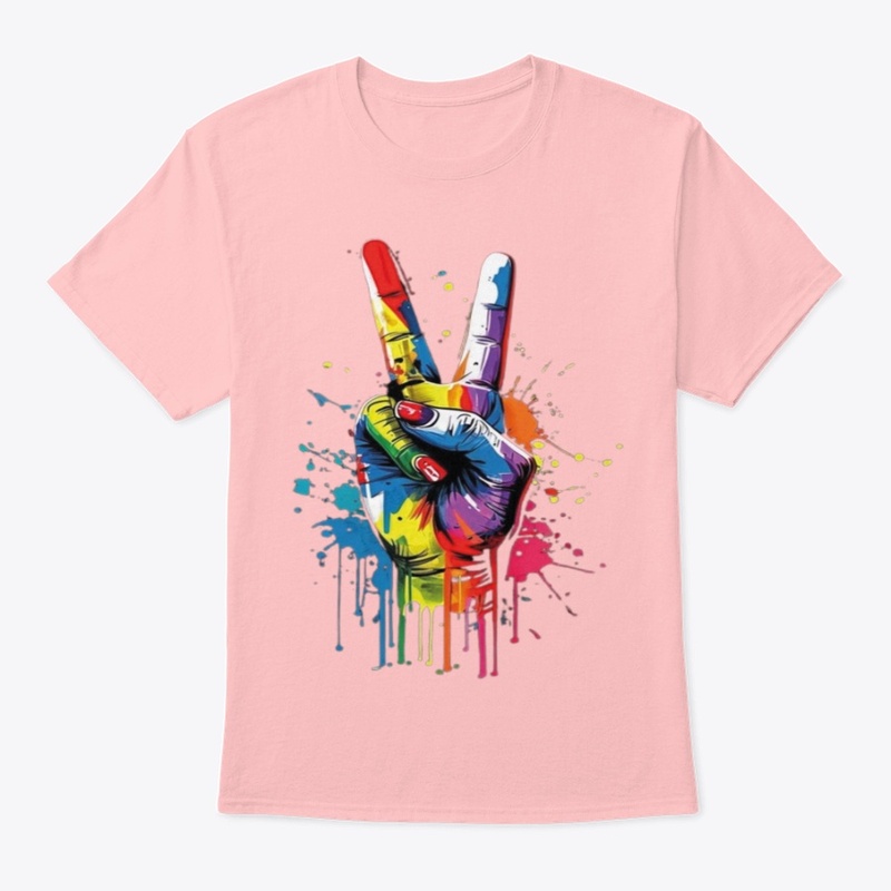 "V"-shaped T-shirt design