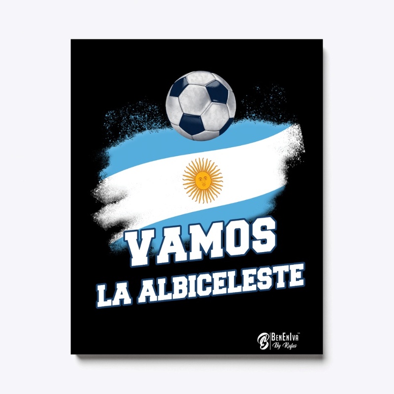 Argentina Football Supporter Black Shirt