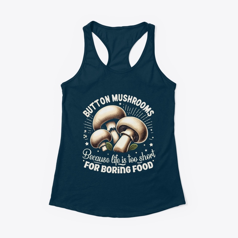 White Mushrooms Tee
