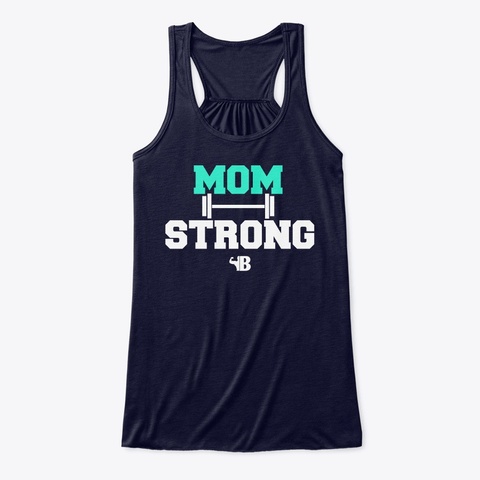 Mom Strong Midnight T-Shirt Front
