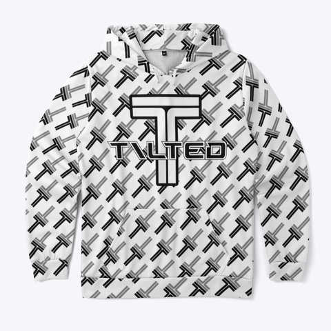 Tilted Drip Hoodie (Tim Version) White Camiseta Front