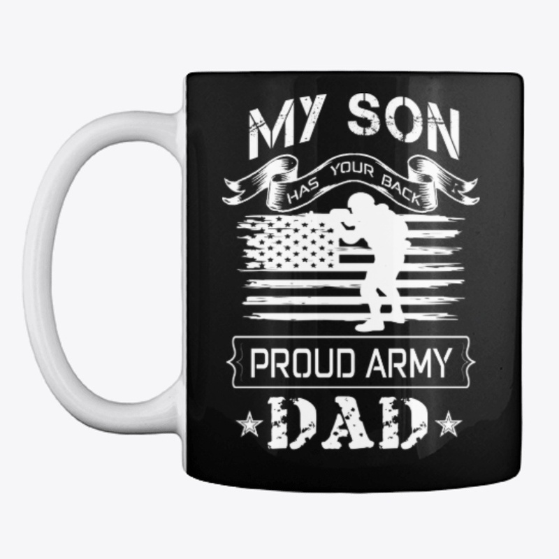 PROUD ARMY DAD- PATRIOTIC T SHIRT