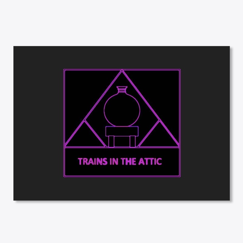 Trains in the attic stickers