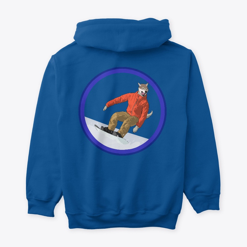 Snowboarding Wolf