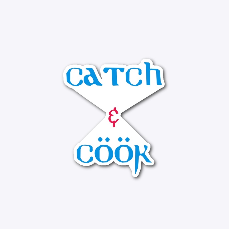 Catch & cook high end bottle sticker