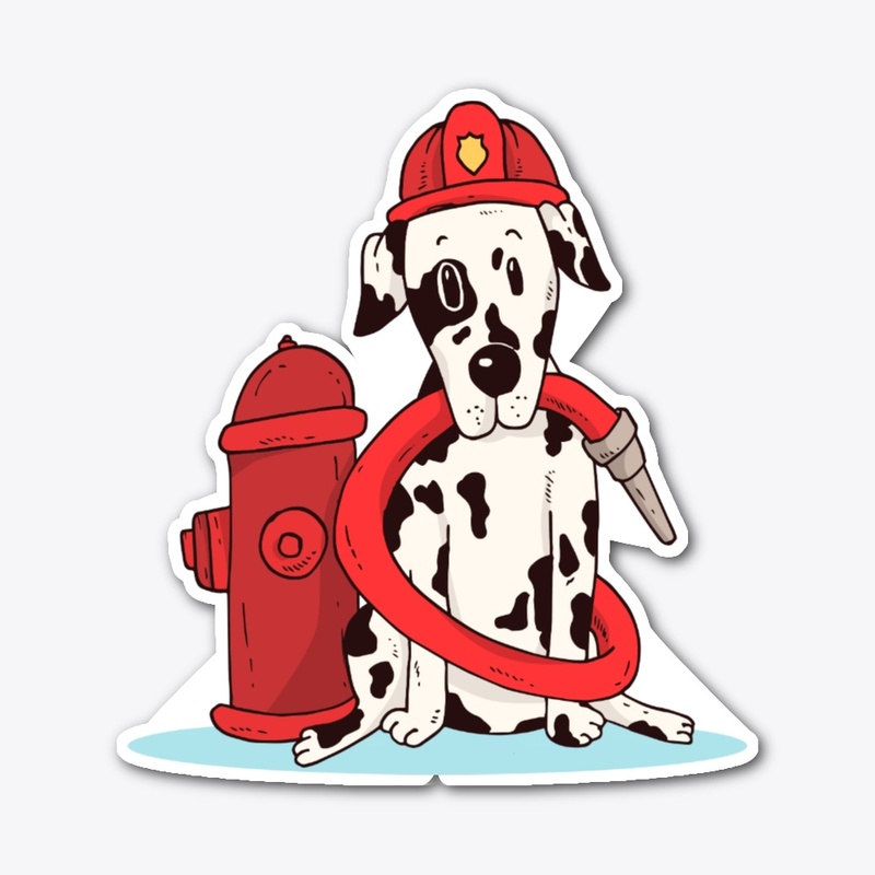 Ready Dalmatian Firefighter