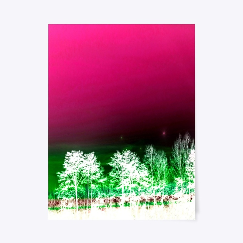pink neon sky pattern
