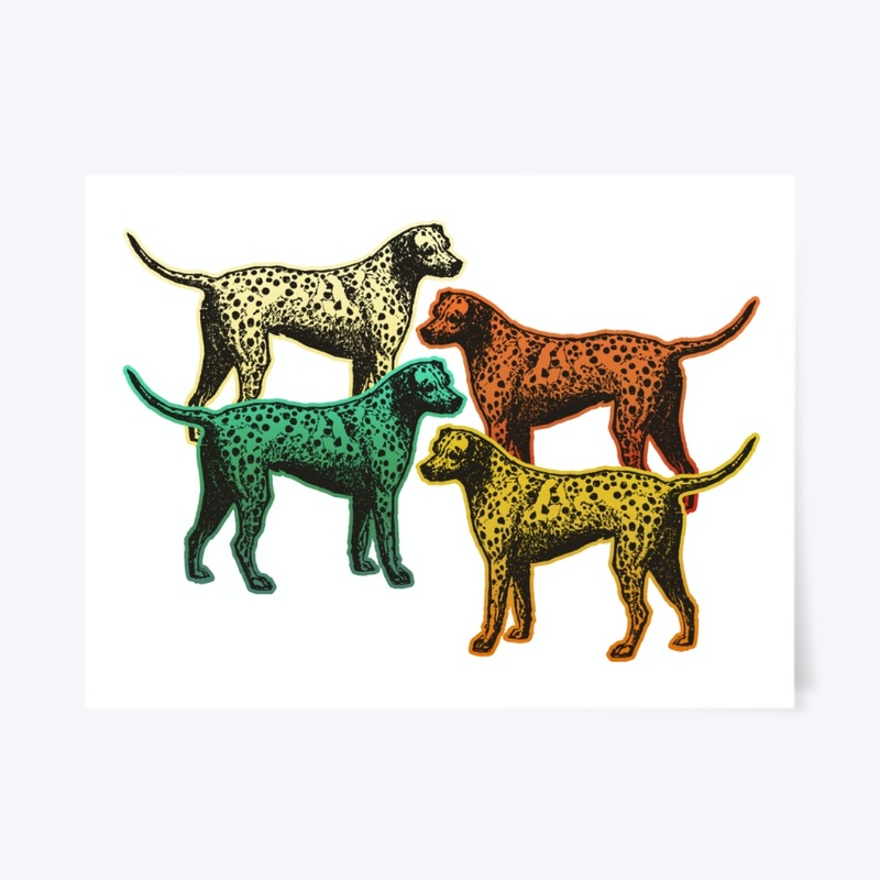 Vintage Retro Dalmatian For Dog Lover