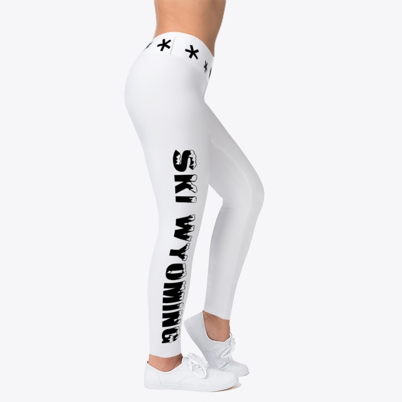 Ski Wyoming Snowy Leggings