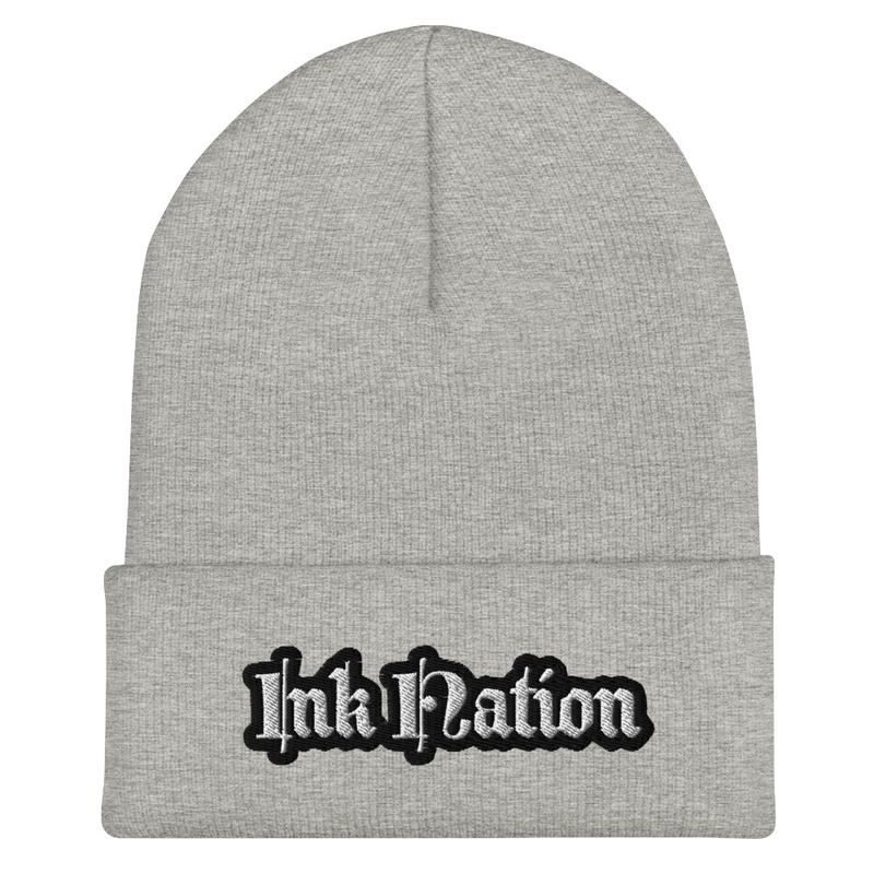ink nation beanie grey
