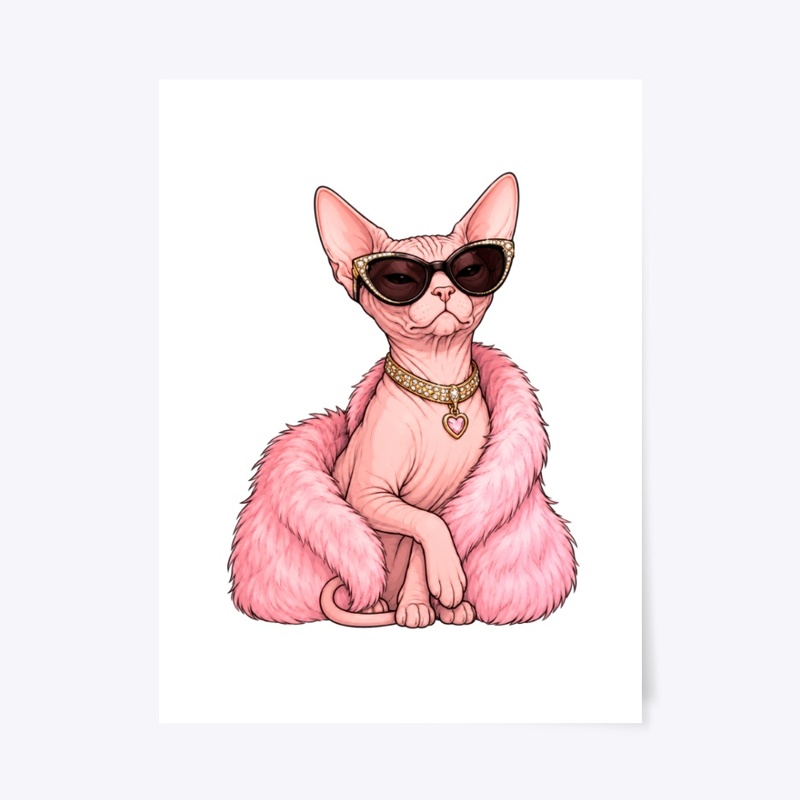 Hairless But Fabulous Sphynx Cat
