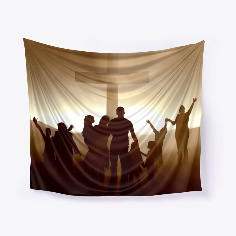 People at the Cross of Jesus Christ
