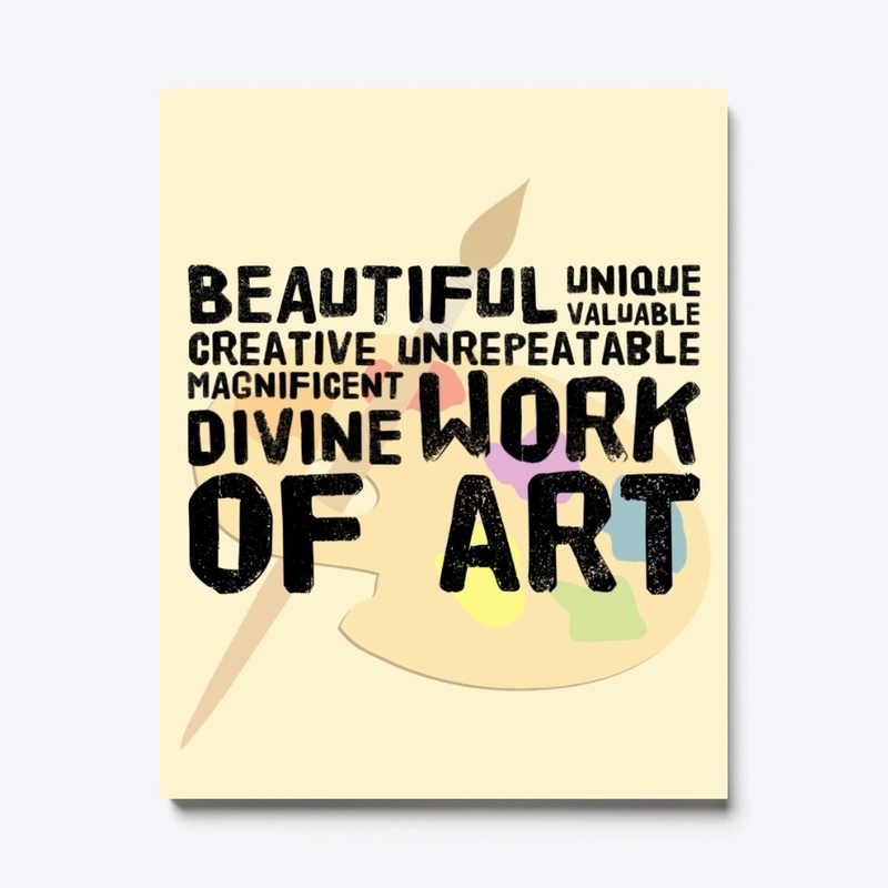 Work of Art (Black Letters)